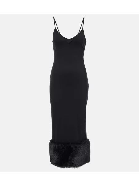 Sukienka midi Prada do kolan garniturowa czarna