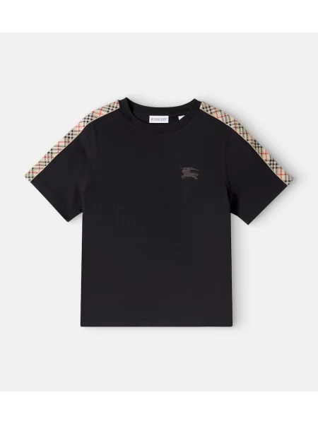 Gyerek póló Burberry fekete