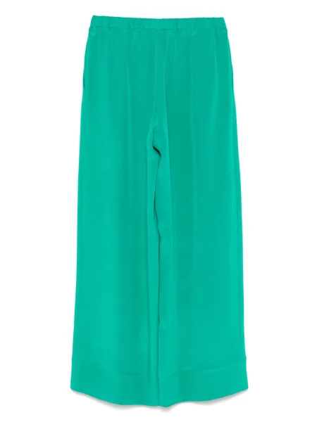 Pantaloni Carine Gilson din crep verde
