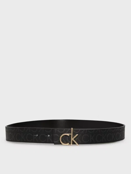 Двосторонній ремінь Calvin Klein з пряжкою чорний