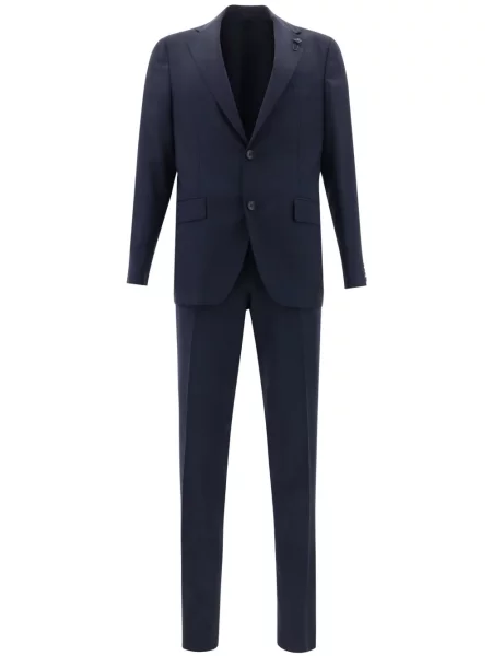 Costum Lardini de lână de costum cu un singur rând de nasturi