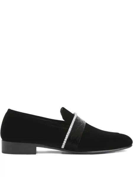 Pantofi loafer Giuseppe Zanotti cu imagine negru
