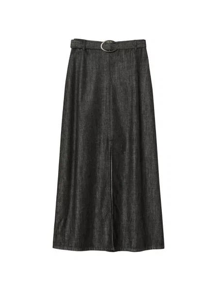 Lung fustă din denim Twinset negru