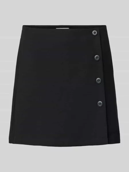 Spódnica mini z listwą guzikową Calvin Klein Jeans czarna