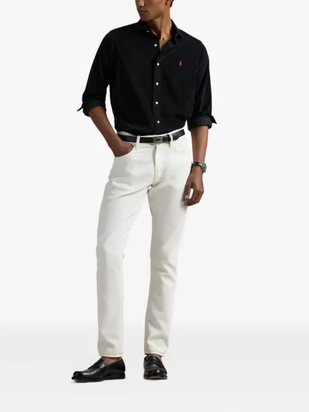 Μικρός κασκέτο Polo Ralph Lauren με χαμηλή μέση υφαίνω διαγωνίως πράσινο