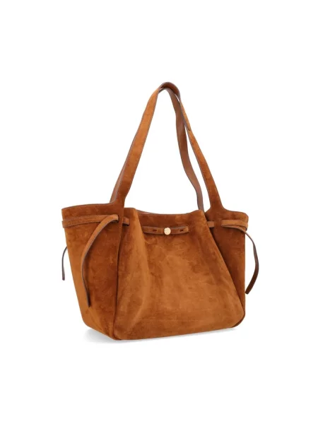 Shopperka Tory Burch brązowa