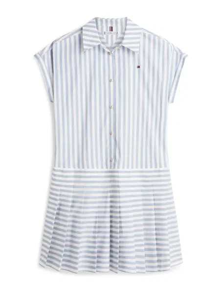 TOMMY HILFIGER Dolga srajca / golobje modra bež