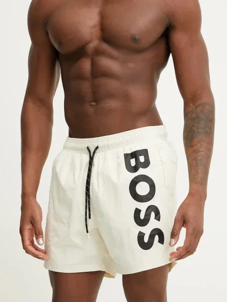 Плувни шорти BOSS бежово