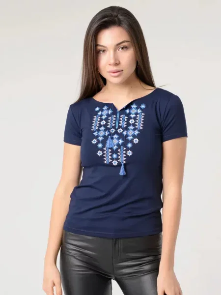 Вишита сорочка Melanika синій