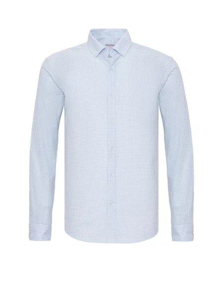 Moxx Paris Cămașă albastru deschis alb