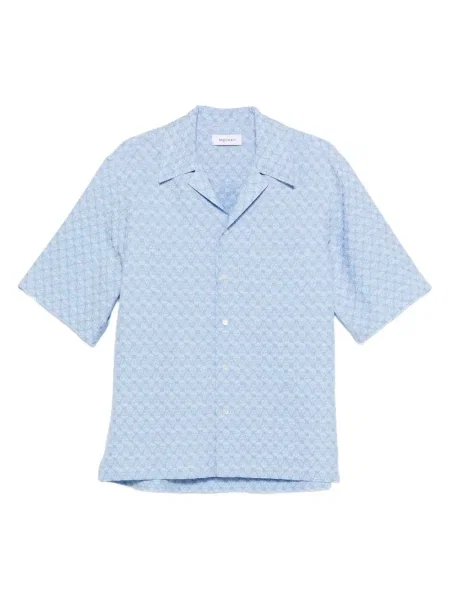 Košile Alexander Mcqueen s potiskem modrá