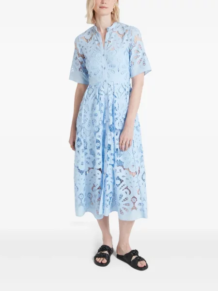 Костюм рокля тип риза Temperley London синьо