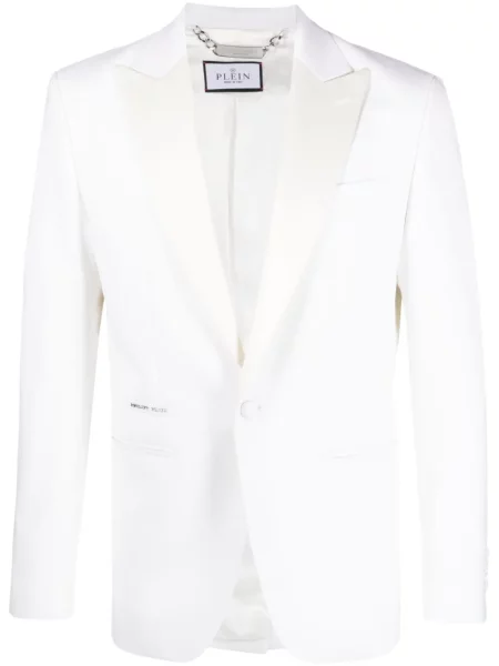 Sacou Philipp Plein de lână alb