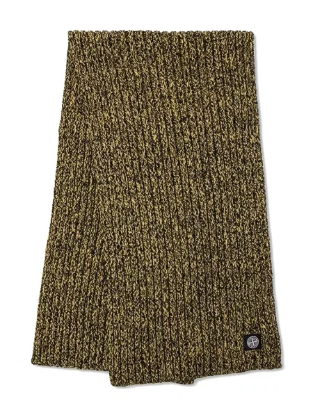 Fular Stone Island tricotate cu strasuri galben