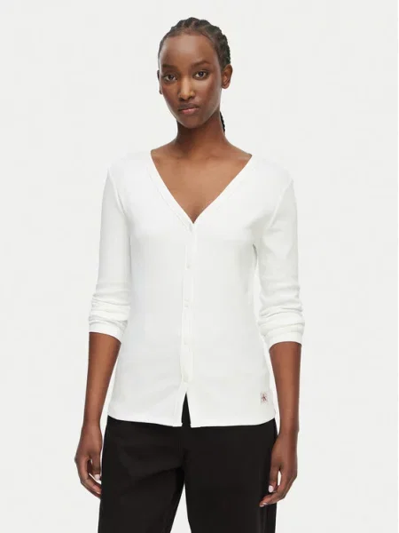 Calvin Klein Jeans Bluză alb