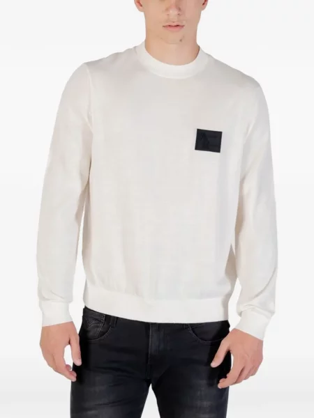 Pulover Armani Exchange cu autograf
