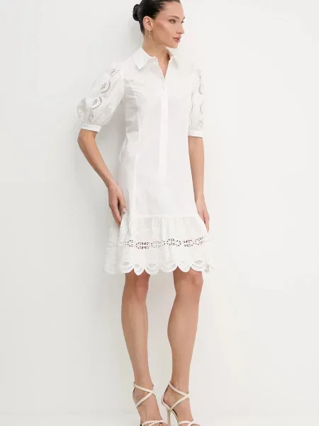 Платье мини Liu Jo клеш белое