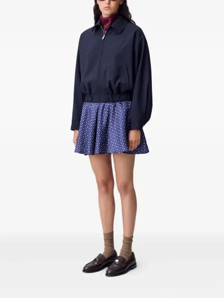 Kurtka Claudie Pierlot o krotszym kroju niebieska