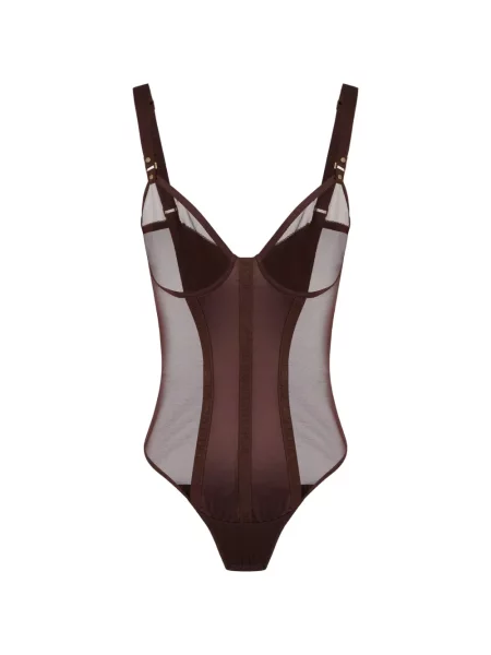 Body Elisabetta Franchi cu bretele maro