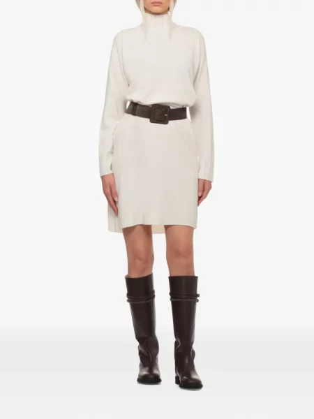 Rochie mini Fabiana Filippi tricotate alb