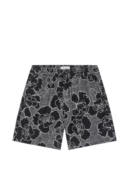 Pantaloni scurți Les Deux cu model floral cu imagine cu cordon negru