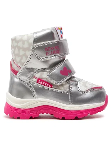 Дутики Agatha Ruiz De La Prada серебряные