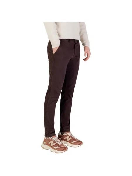 Pantaloni chino Borghese maro