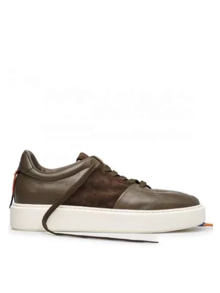 Lniane sneakersy Barracuda zielone