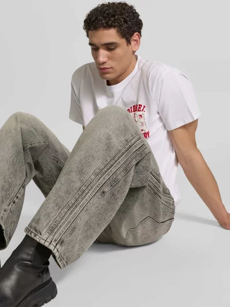 Jeansy o kroju loose fit z mieszanki bawełny Diesel