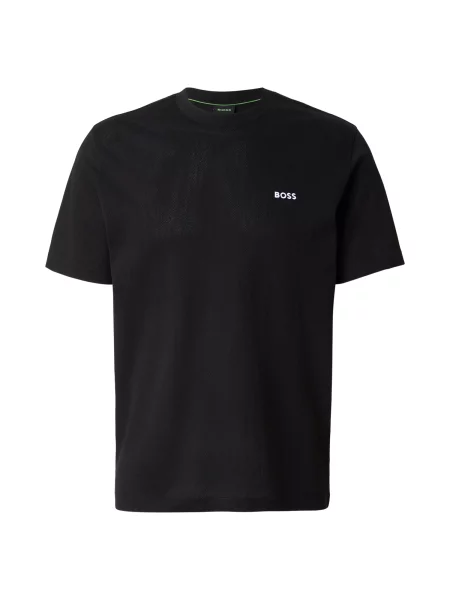 BOSS Tricou Member negru alb