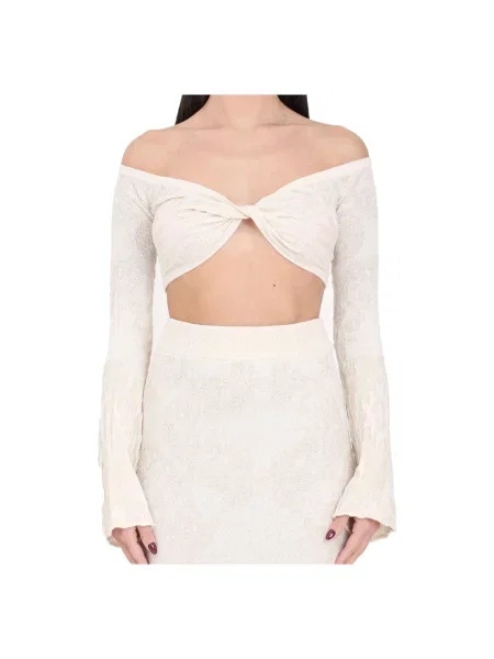 Krótki top Akep beżowy