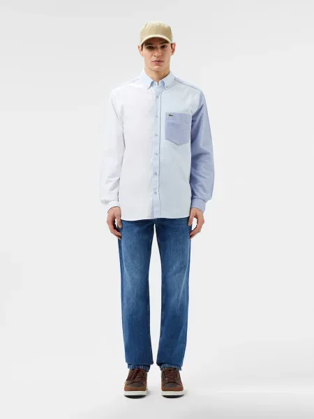 Прямые джинсы Lacoste голубые