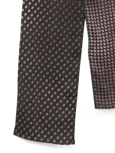 Fular Maison Margiela cu imagine cu model paisley maro