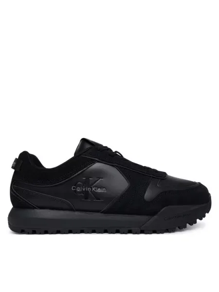 Calvin Klein Αθλητικά Toothy Runner Irregular Lines μαύρο