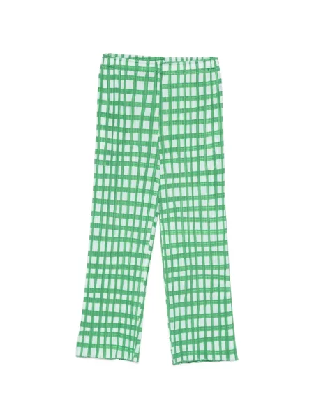 Decupat pantaloni Pleats Please Issey Miyake verde