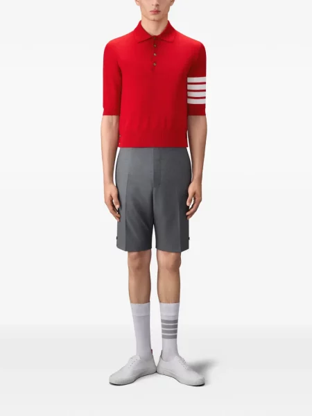 Polo Thom Browne από μαλλί merino κόκκινο