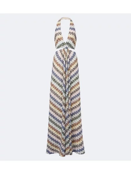 Rochie maxi Missoni cu gât halter