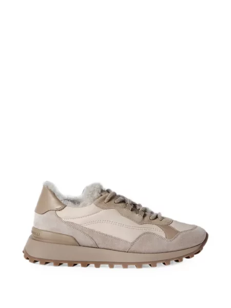 Sneakerși Brunello Cucinelli din piele de oaie