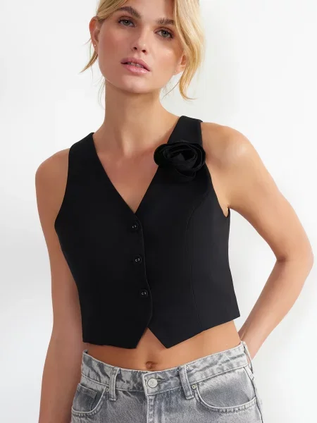 Vestă Trendyol negru