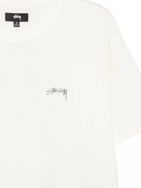 Tricou Stüssy cu imagine alb