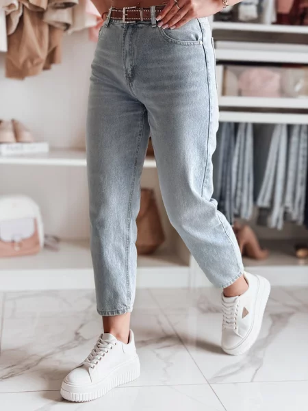 Spodnie jeansowe mom fit AUREZA Dstreet niebieskie