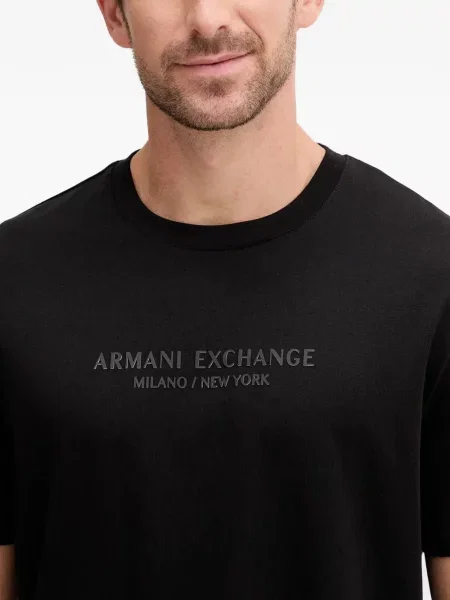 Tricou Armani Exchange cu imagine negru