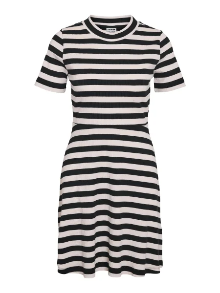 Noisy may Rochie NMELINOR ecru negru