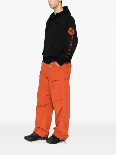 Hanorac cu glugă Stone Island cu imagine negru