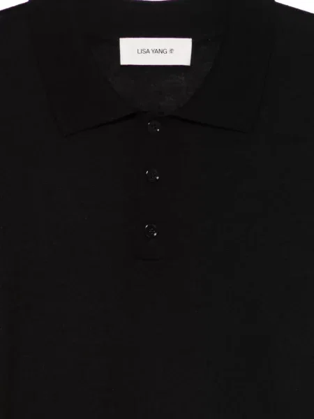 Tricou polo Lisa Yang negru