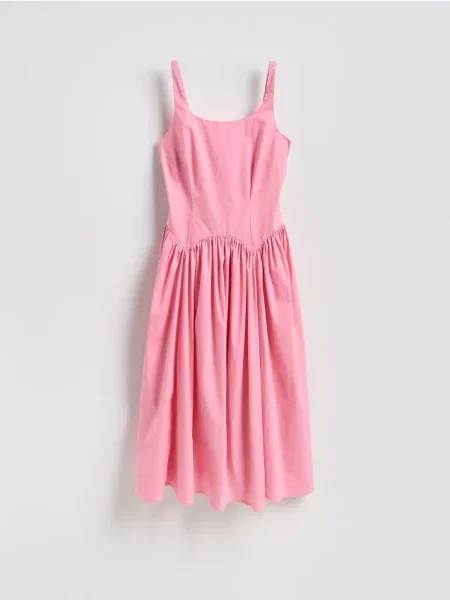 Reserved Rochie cu șnur decorativ roz