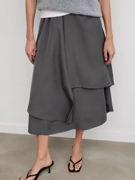 Fustă Answear.lab gri