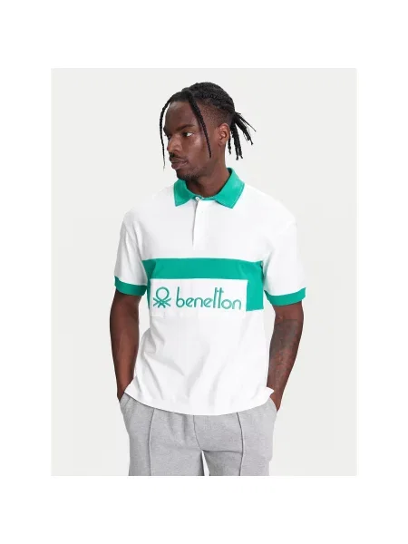 United Colors Of Benetton Polo majica Regular Fit bela