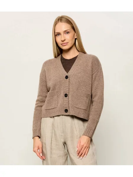 Weekend MaxMara De lână cardigan Wkdfilmato | Cropped Fit maro