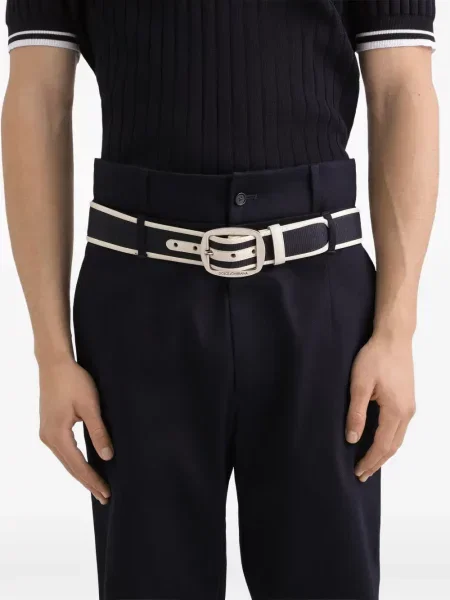 Cu centură curea Dolce & Gabbana din canvas negru